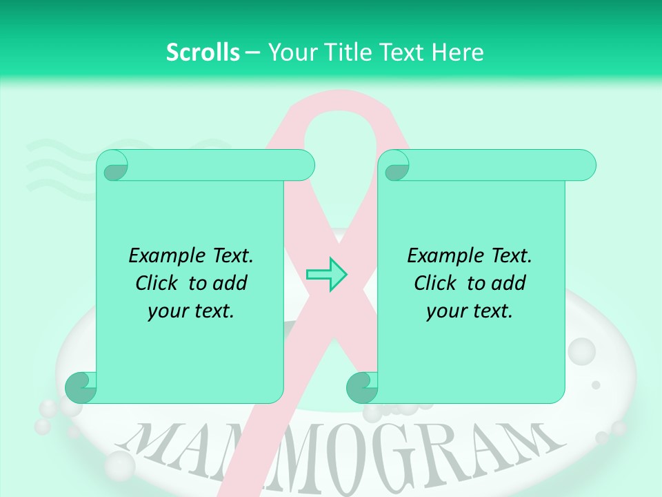 A Pink Ribbon Is On Top Of A Life Preserver PowerPoint Template