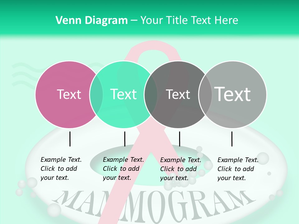 A Pink Ribbon Is On Top Of A Life Preserver PowerPoint Template