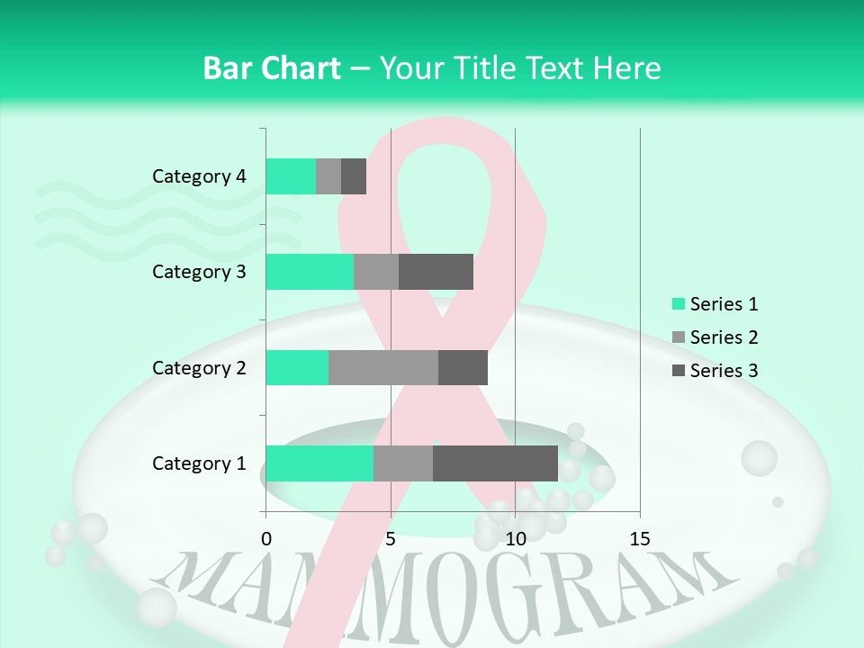 A Pink Ribbon Is On Top Of A Life Preserver PowerPoint Template