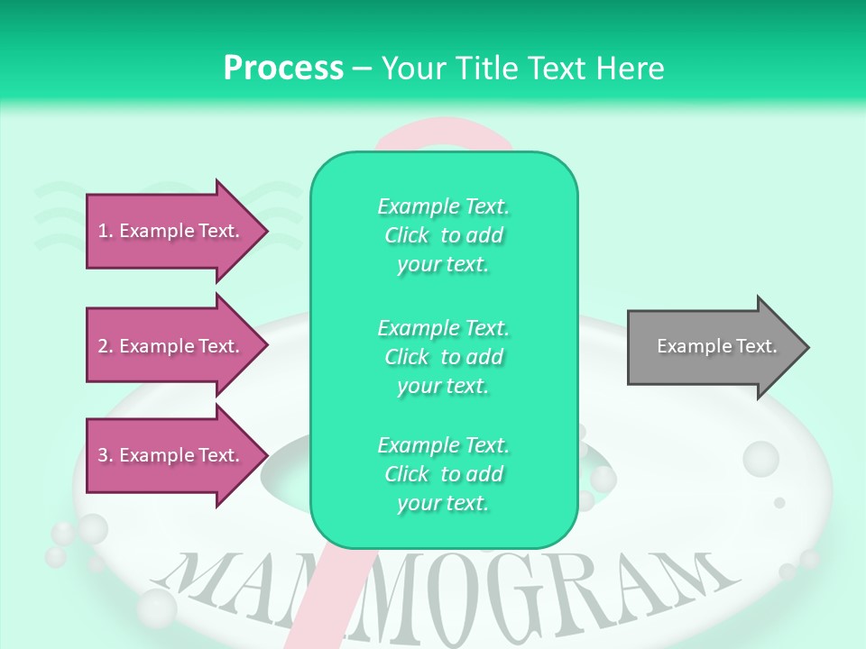 A Pink Ribbon Is On Top Of A Life Preserver PowerPoint Template