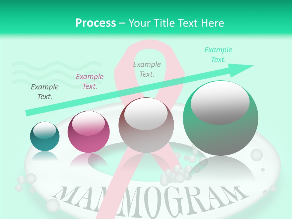 A Pink Ribbon Is On Top Of A Life Preserver PowerPoint Template