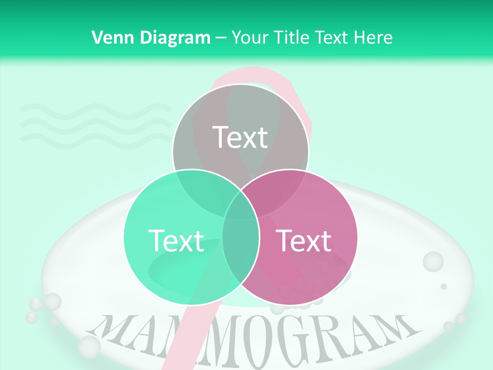 A Pink Ribbon Is On Top Of A Life Preserver PowerPoint Template