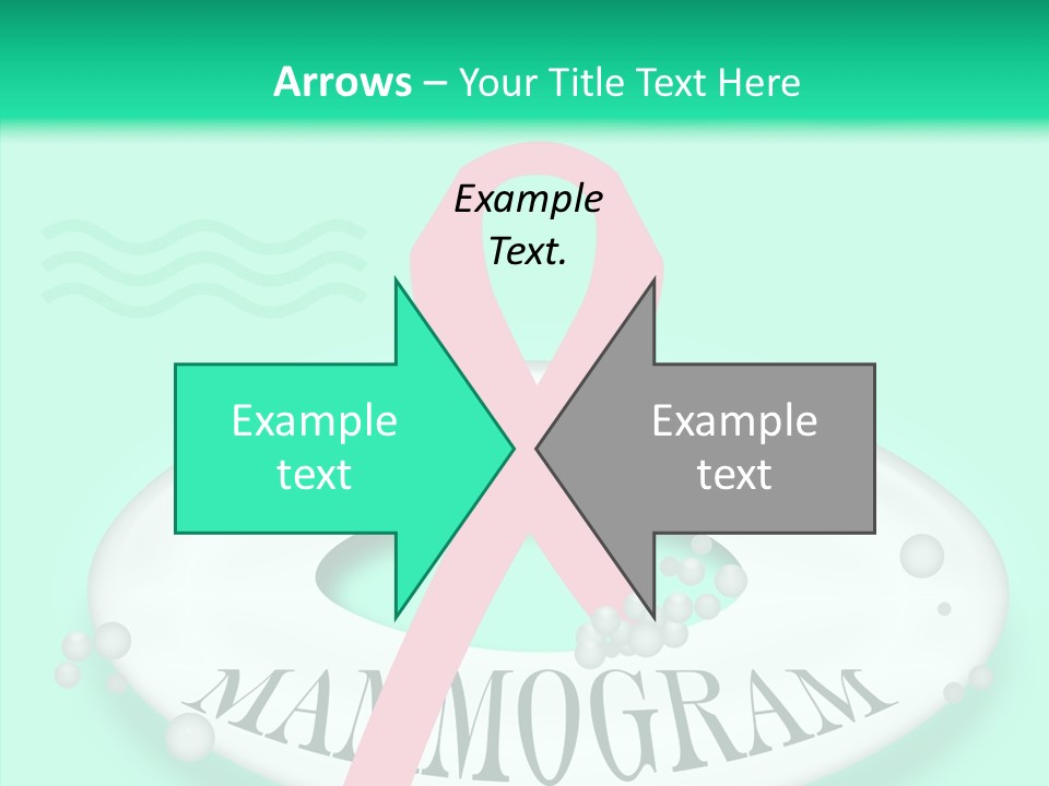 A Pink Ribbon Is On Top Of A Life Preserver PowerPoint Template