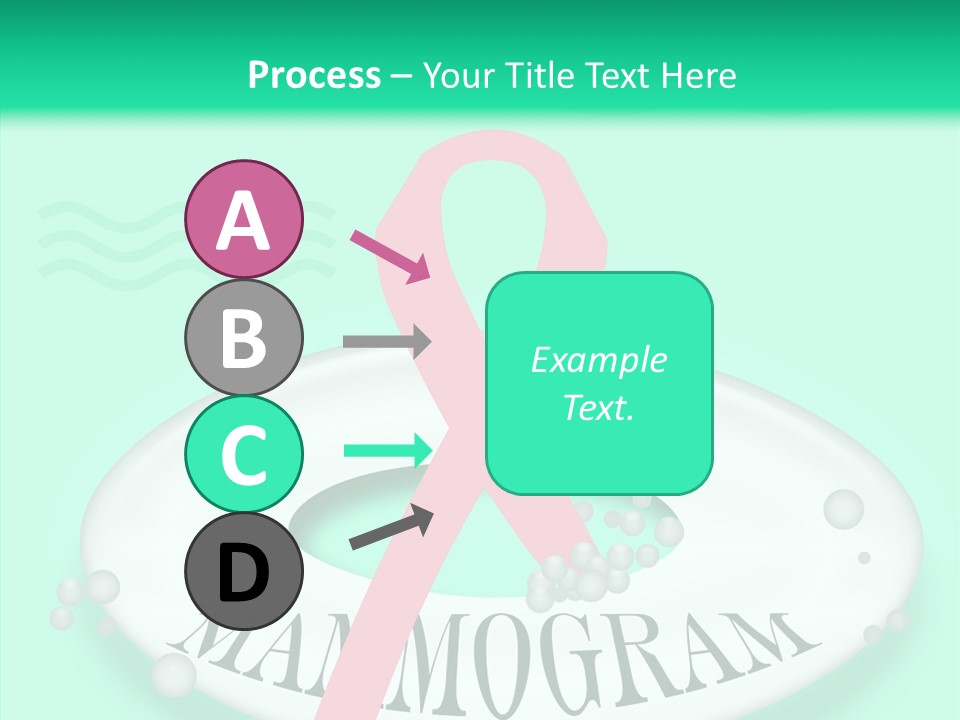A Pink Ribbon Is On Top Of A Life Preserver PowerPoint Template