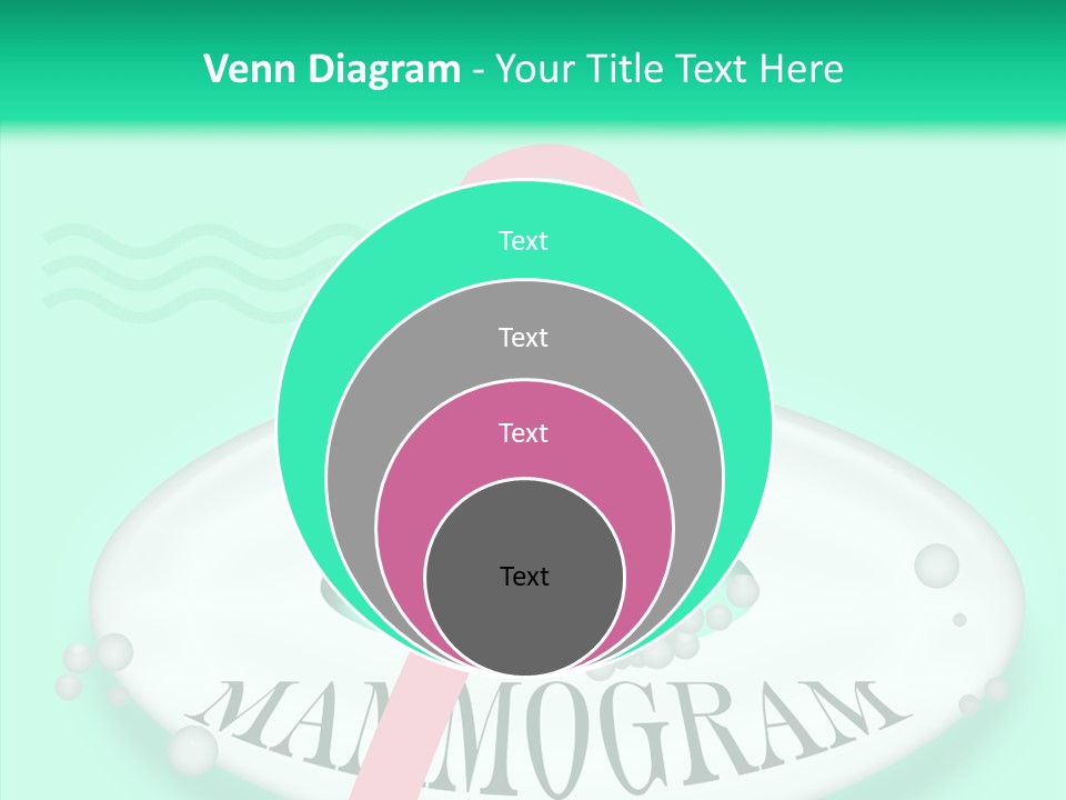 A Pink Ribbon Is On Top Of A Life Preserver PowerPoint Template