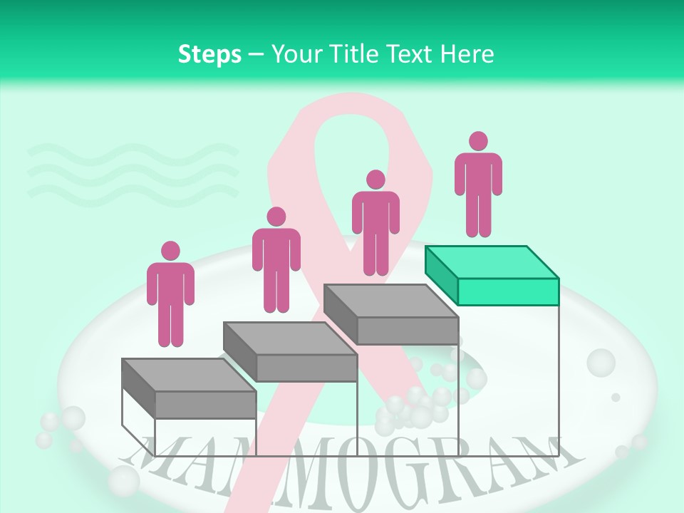 A Pink Ribbon Is On Top Of A Life Preserver PowerPoint Template