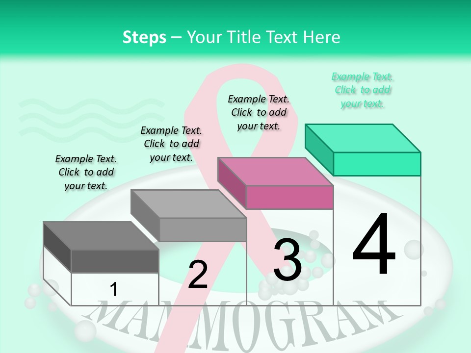 A Pink Ribbon Is On Top Of A Life Preserver PowerPoint Template