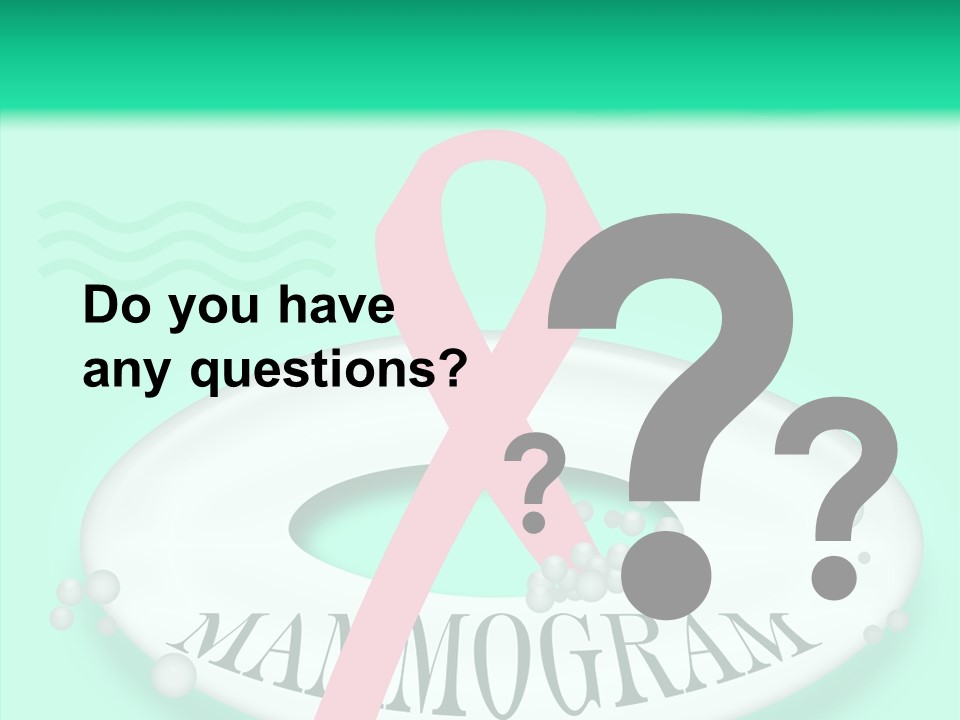 A Pink Ribbon Is On Top Of A Life Preserver PowerPoint Template