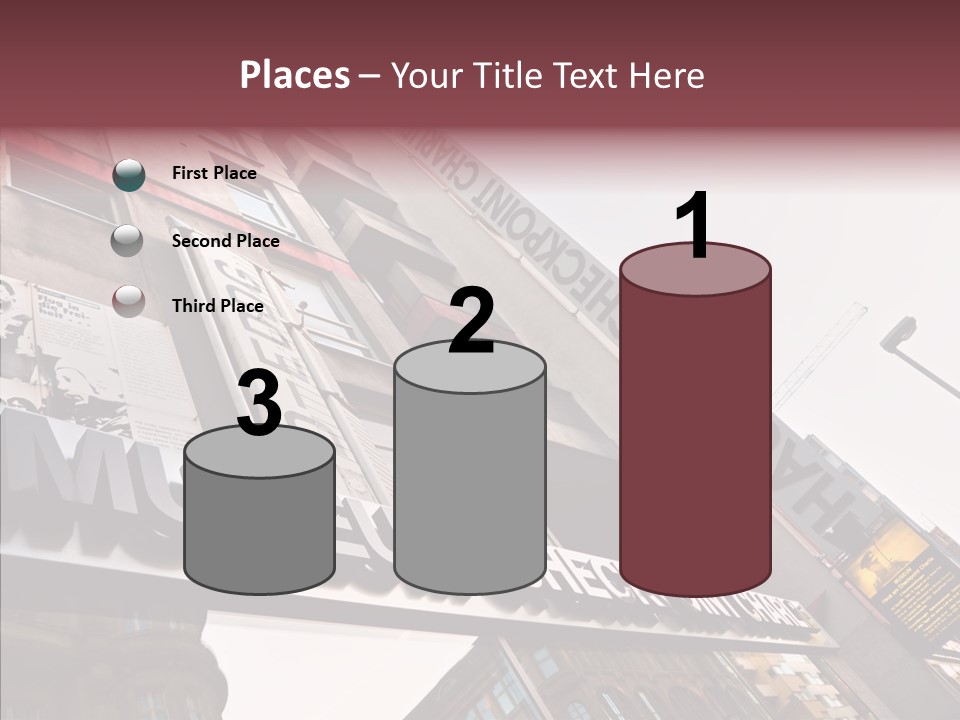 Wall Europe Friedrichstrasse PowerPoint Template