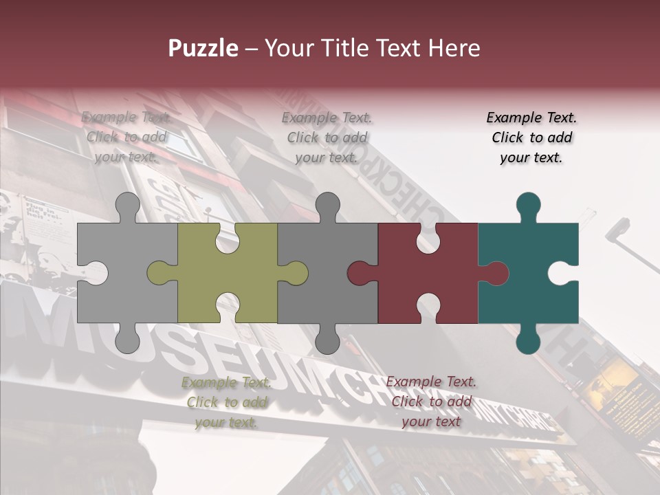 Wall Europe Friedrichstrasse PowerPoint Template