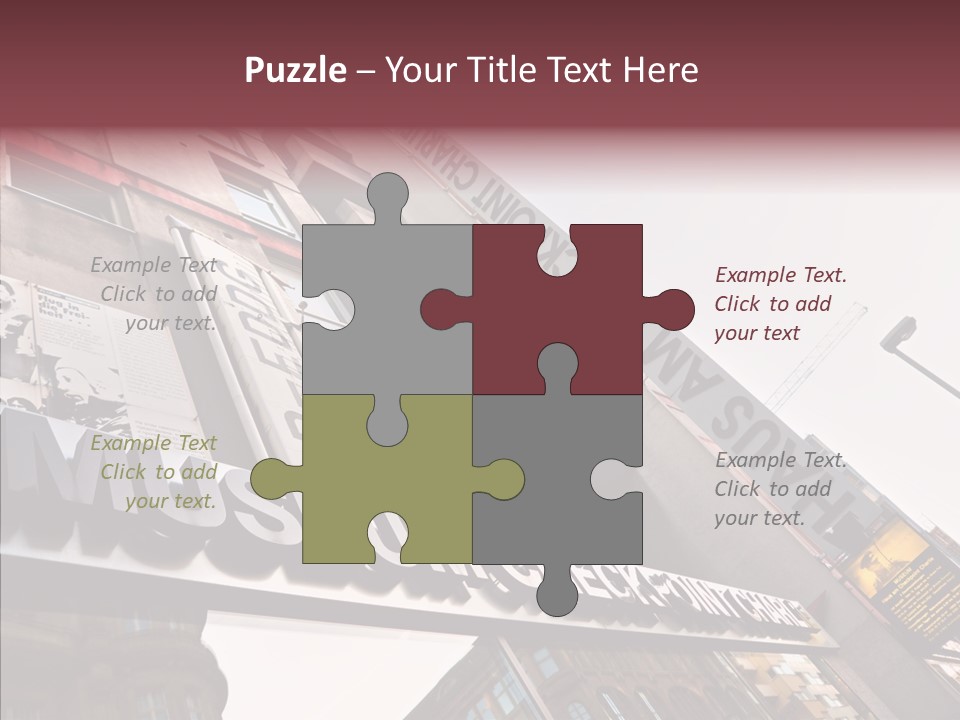 Wall Europe Friedrichstrasse PowerPoint Template