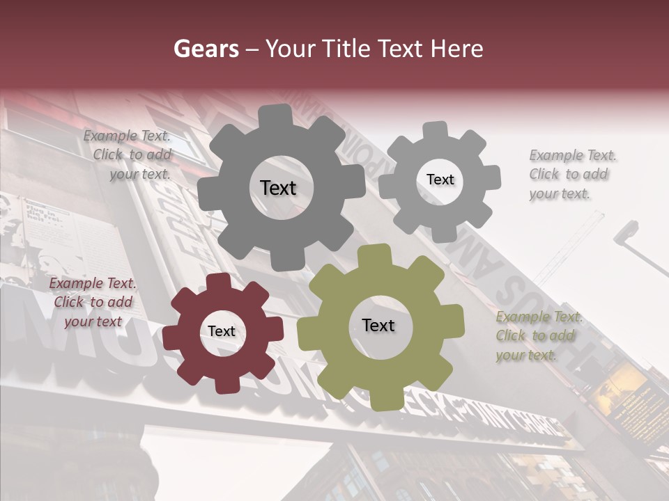 Wall Europe Friedrichstrasse PowerPoint Template