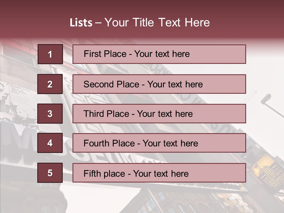 Wall Europe Friedrichstrasse PowerPoint Template