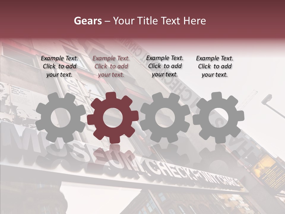 Wall Europe Friedrichstrasse PowerPoint Template