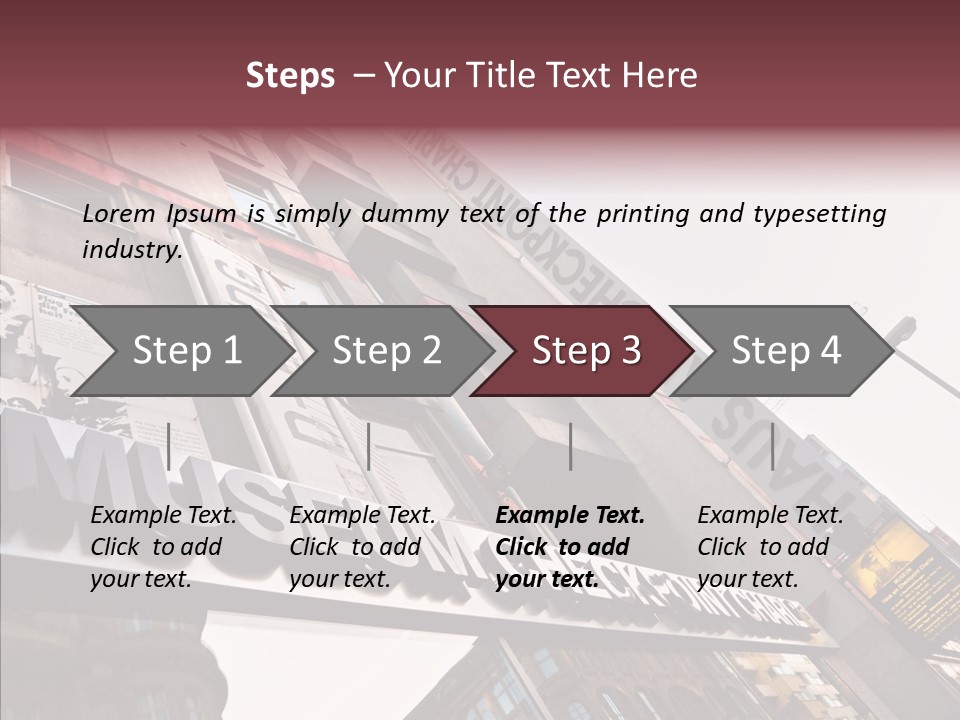 Wall Europe Friedrichstrasse PowerPoint Template