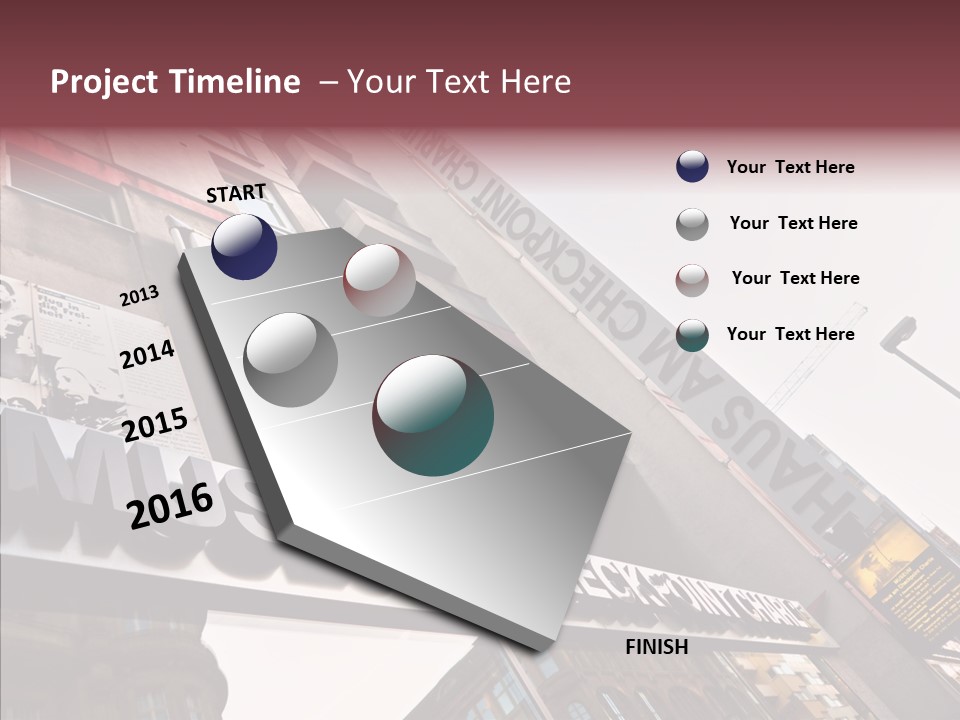 Wall Europe Friedrichstrasse PowerPoint Template