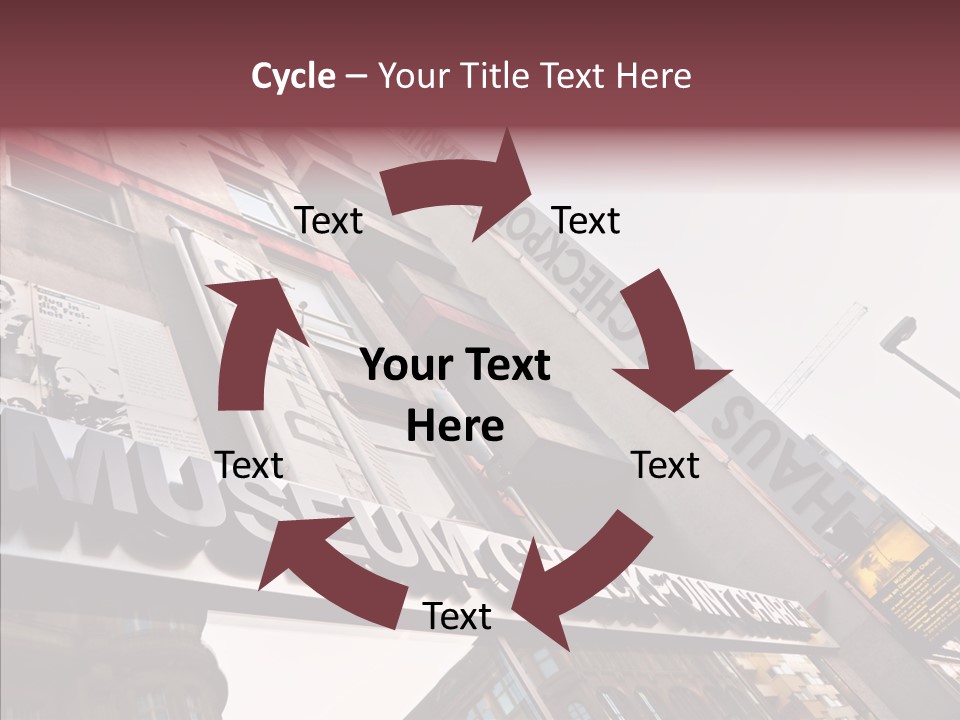 Wall Europe Friedrichstrasse PowerPoint Template