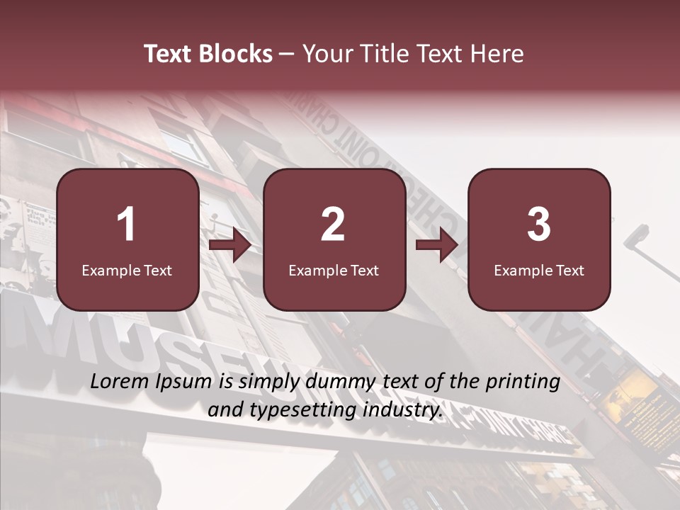 Wall Europe Friedrichstrasse PowerPoint Template