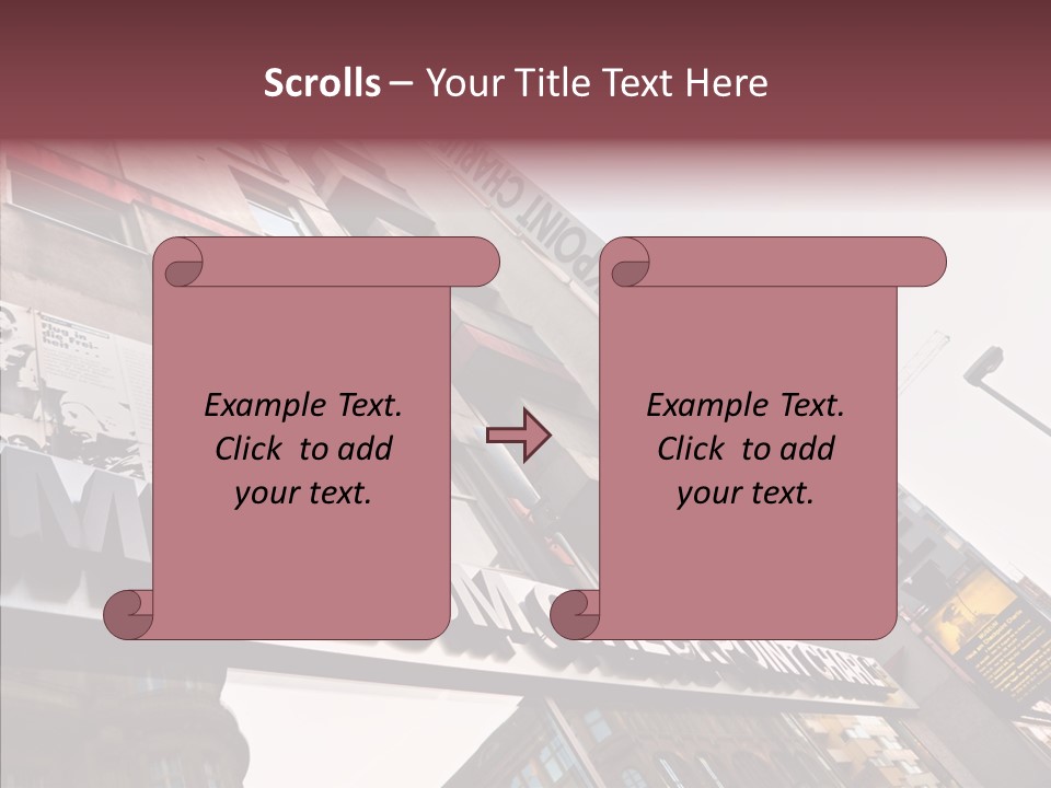 Wall Europe Friedrichstrasse PowerPoint Template