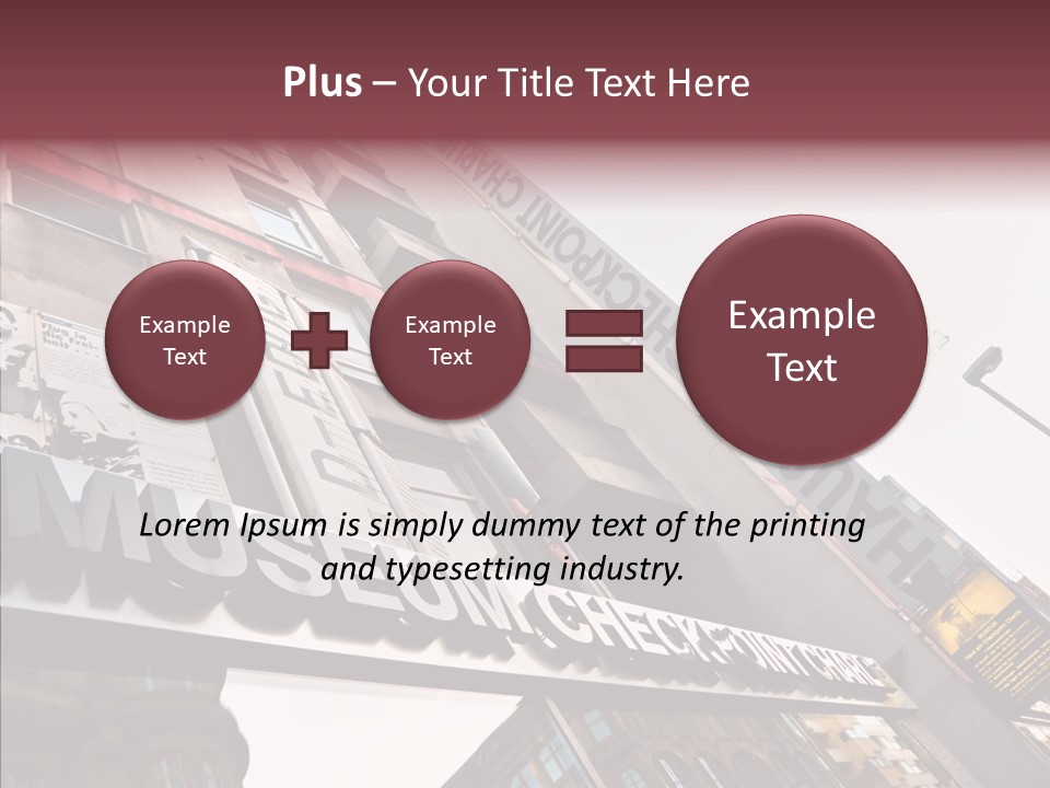 Wall Europe Friedrichstrasse PowerPoint Template