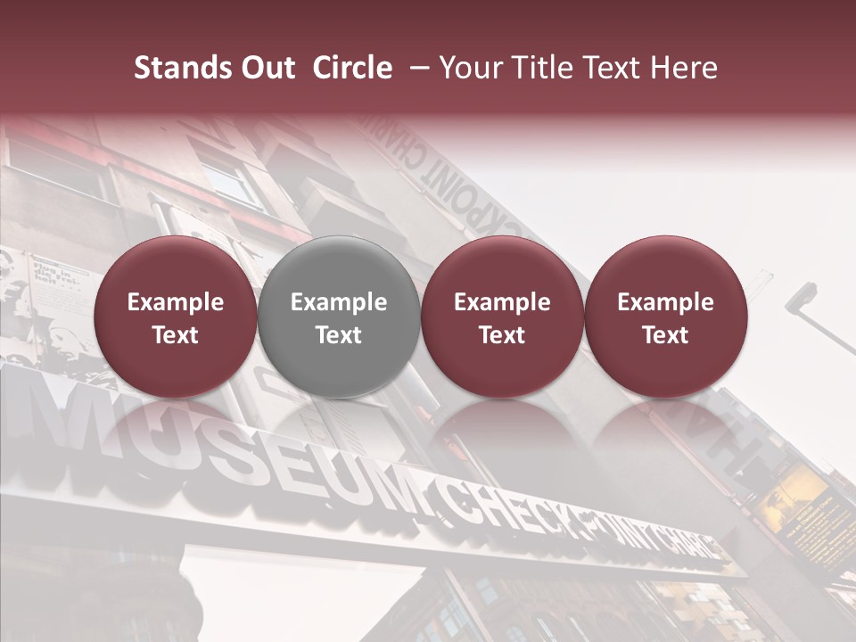 Wall Europe Friedrichstrasse PowerPoint Template