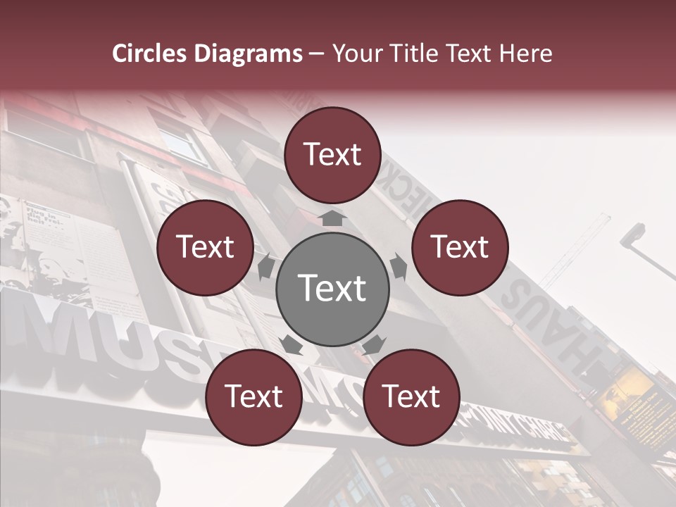 Wall Europe Friedrichstrasse PowerPoint Template