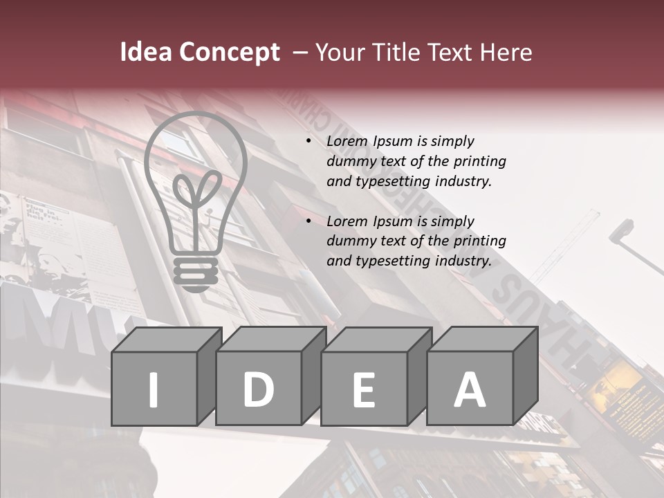 Wall Europe Friedrichstrasse PowerPoint Template