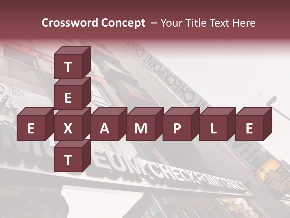 Wall Europe Friedrichstrasse PowerPoint Template