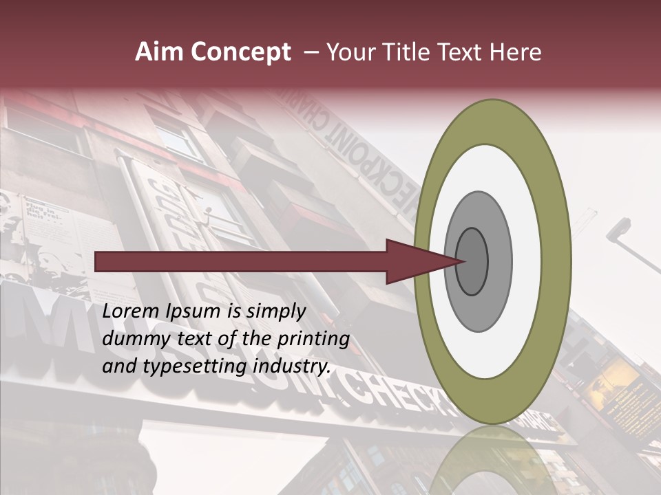 Wall Europe Friedrichstrasse PowerPoint Template