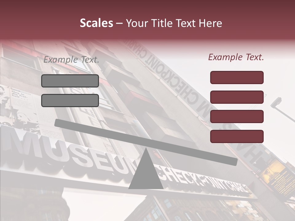 Wall Europe Friedrichstrasse PowerPoint Template