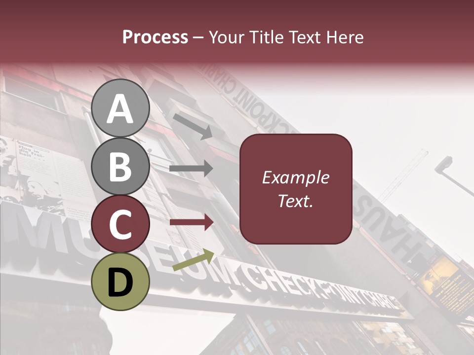 Wall Europe Friedrichstrasse PowerPoint Template