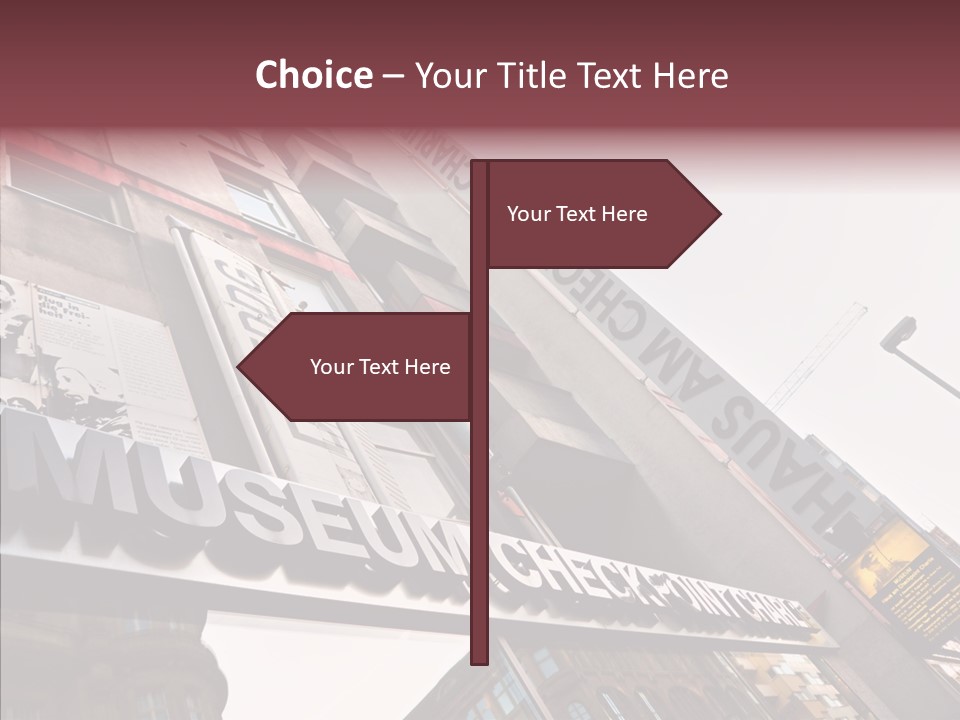 Wall Europe Friedrichstrasse PowerPoint Template