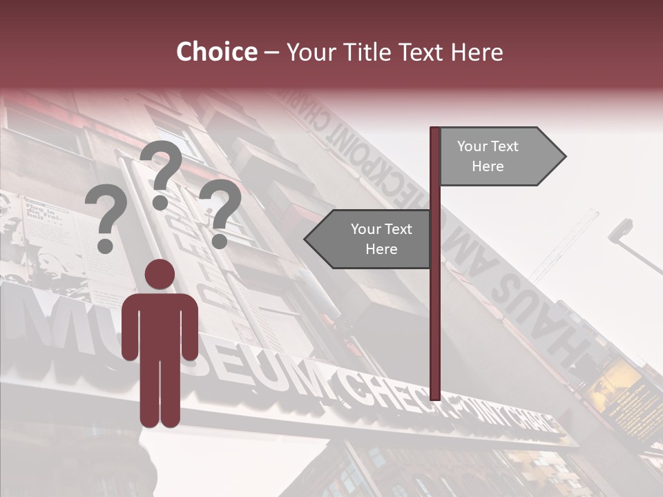 Wall Europe Friedrichstrasse PowerPoint Template