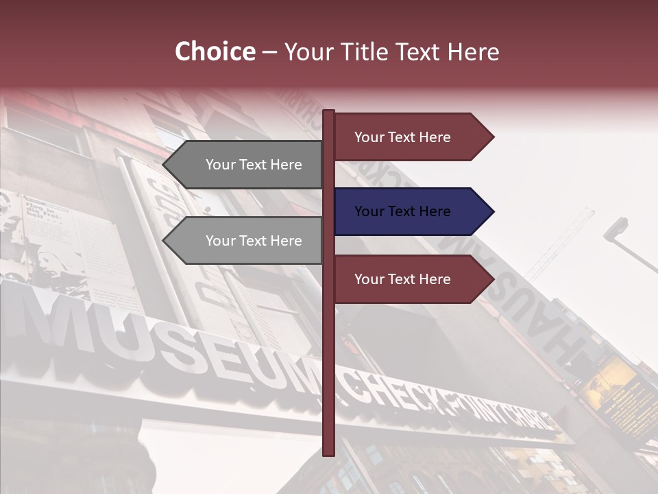 Wall Europe Friedrichstrasse PowerPoint Template