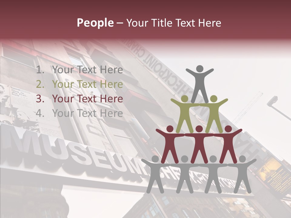 Wall Europe Friedrichstrasse PowerPoint Template