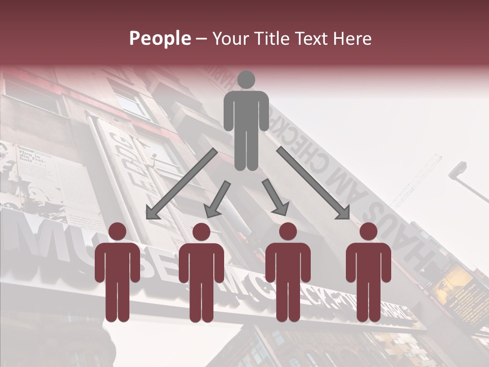 Wall Europe Friedrichstrasse PowerPoint Template