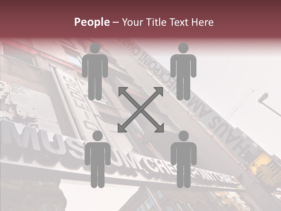 Wall Europe Friedrichstrasse PowerPoint Template