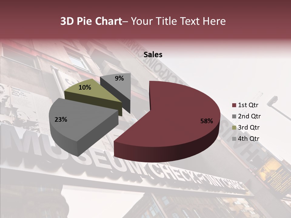 Wall Europe Friedrichstrasse PowerPoint Template