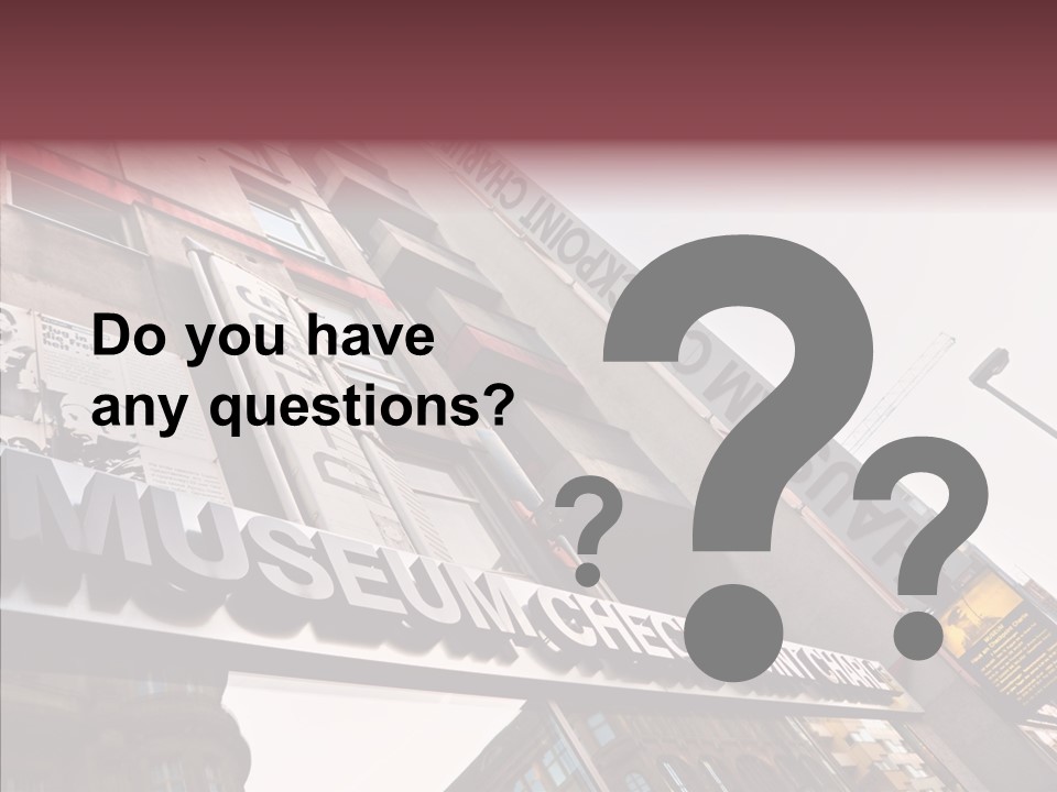 Wall Europe Friedrichstrasse PowerPoint Template