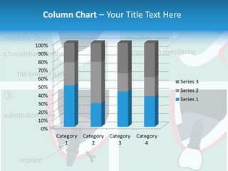 White Dentures Gingiva PowerPoint Template