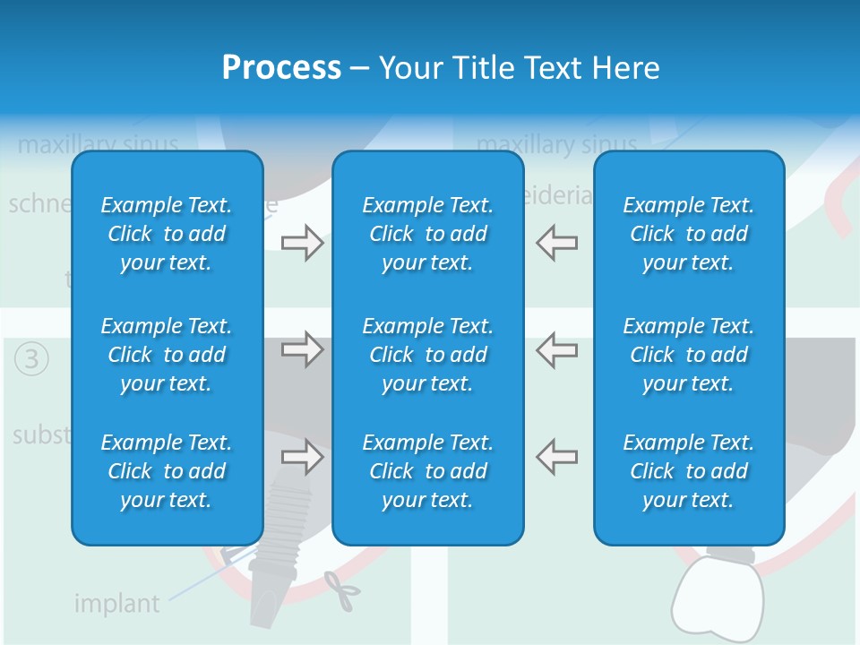 White Dentures Gingiva PowerPoint Template