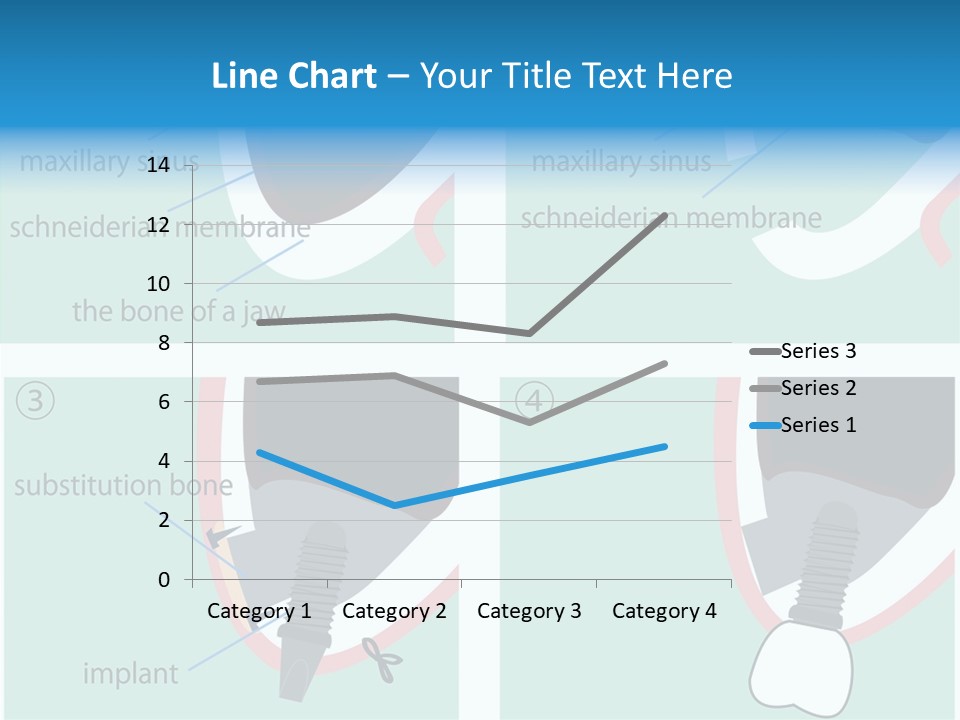 White Dentures Gingiva PowerPoint Template