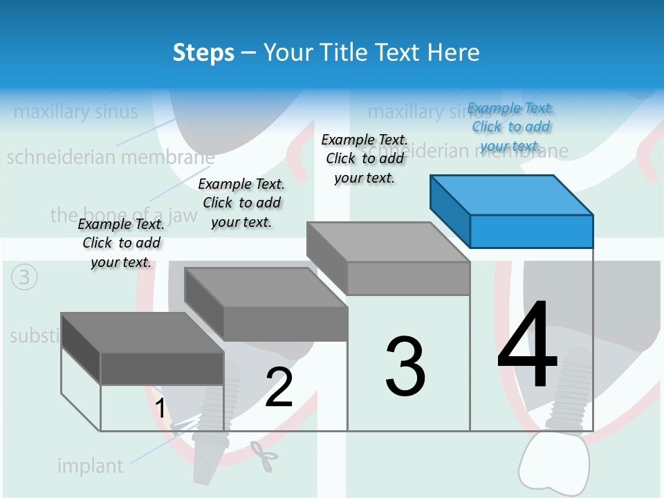 White Dentures Gingiva PowerPoint Template