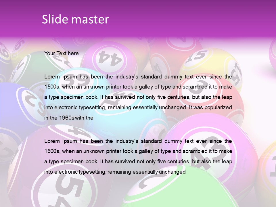 Number Game Win PowerPoint Template