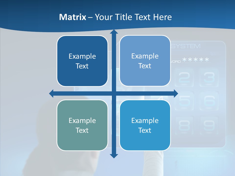 Print Navigation Touchscreen PowerPoint Template