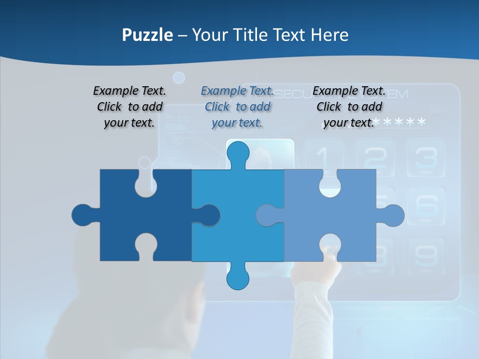 Print Navigation Touchscreen PowerPoint Template