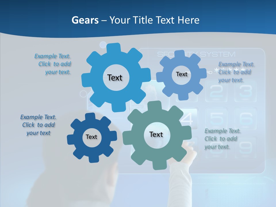 Print Navigation Touchscreen PowerPoint Template