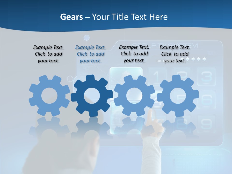 Print Navigation Touchscreen PowerPoint Template