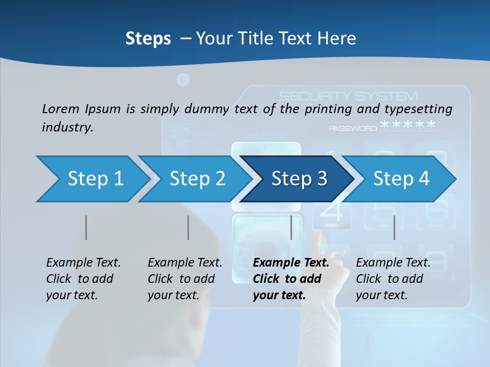 Print Navigation Touchscreen PowerPoint Template
