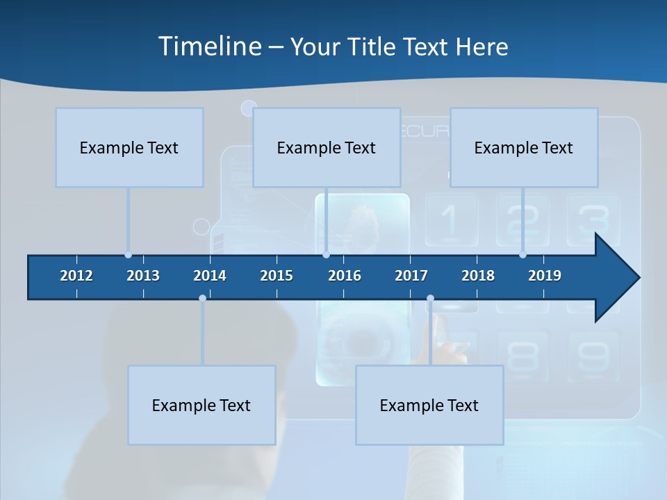 Print Navigation Touchscreen PowerPoint Template